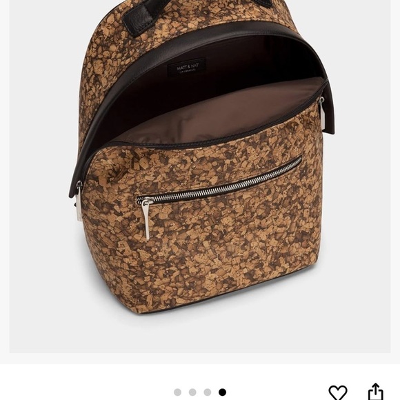 Matt & Nat Cork Textured Backpack in good used condition-lighter cork colour - Picture 2 of 11